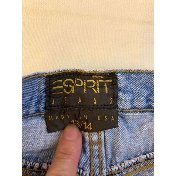 Espirit high rise denim jean shorts USA 13/14 - Picture 7 of 12